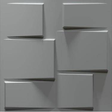Imagem de 12 Placas 3D - Decoração para Parede - TOKYO 3m² - Ponto 3D, Cinza