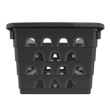 Imagem de Cesto Organizador Multiuso Retangular Comprido Preto - Uninjet , Preto