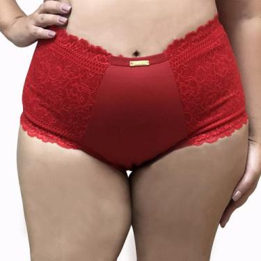 Imagem de Calcinha Plus Size Gestante e Pós Parto do 48 ao 60 em cetinete - Lind