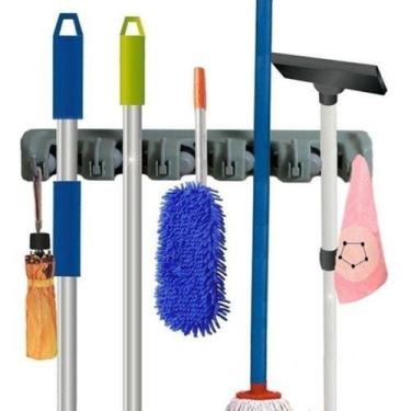 Imagem de Suporte separador Organiza pá Vassouras rodo 6 Posições - ZEM