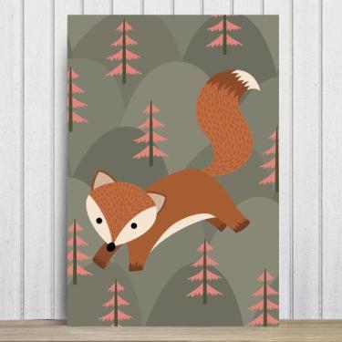 Imagem de Placa Decorativa MDF Infantil Raposinha 1 20x30cm - Quartinhos