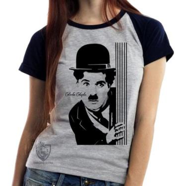 Imagem de Baby Look Blusa Feminina ou Camiseta Unissex Charles Chaplin - Empório