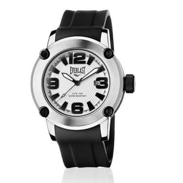 Imagem de Relógio Analógico Masculino Everlast Pulseira Mesh, Branco