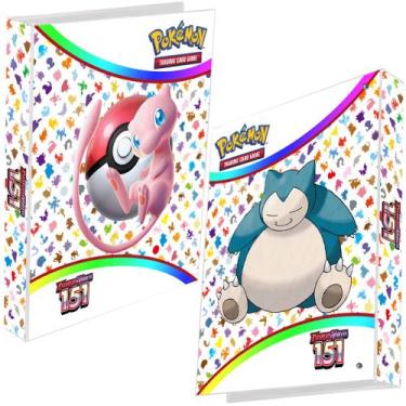 Imagem de Pasta Fichário Álbum Pokémon Escarlate e Violeta 151 Mew Snorlax 4 Arg
