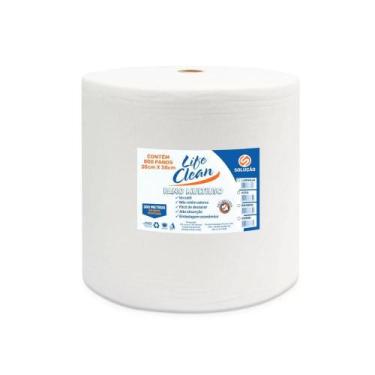 Imagem de Pano Bobina Branco 28x300 Life Clean