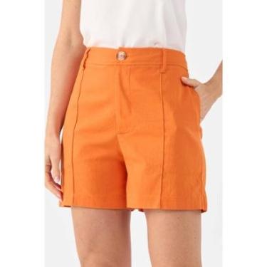Imagem de Shorts PKS Alfaiataria Linho Feminino-Feminino