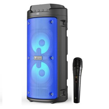 Imagem de Caixa Som Alto Falante Portátil Bluetooth Potente USB FM Rádio-Unissex