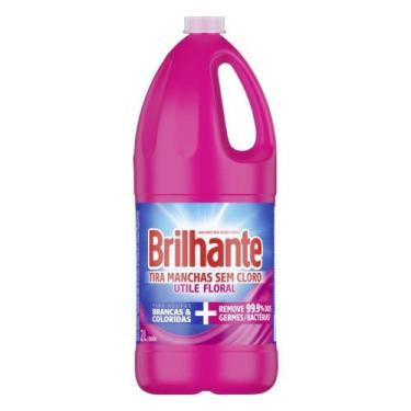 Imagem de Tira-Manchas Líquido Roupas Brancas e Coloridas Floral Brilhante Utile