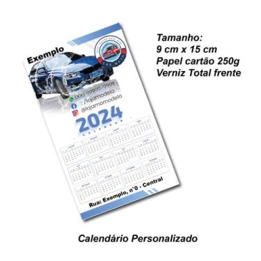 Imagem de Calendário 2024, parede, personalizado -  Diversos Tamanhos - Teodoro 