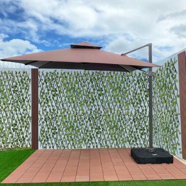 Imagem de Ombrelone Guarda Sol Java Aluminio 2,5 x 2,5  C/ Base 100L