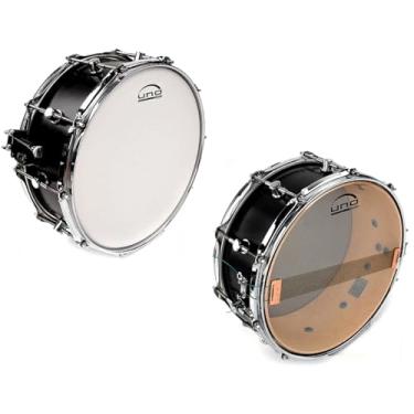 Imagem de Kit de peles 14 pol. Uno By Evans Ataque Batedeira + Pele de Resposta