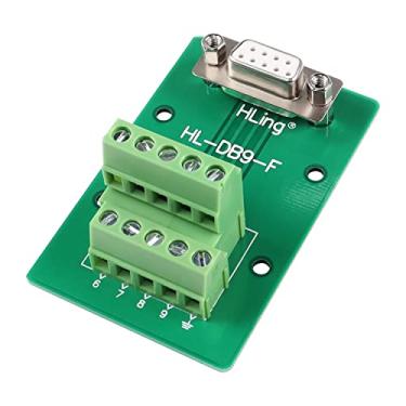 Imagem de QIANRENON Conector fêmea RS232 DB9 placa de breakout DB9 fêmea para terminal de fiação módulo bloco de teste serial RS232, para prototipagem de comunicação serial DB9 ou solução de problemas