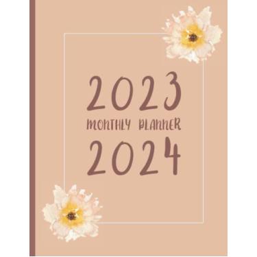 Imagem de 2023-2024 Monthly Planner: Monthly Planner & Lined Papers for Notes (24 months), monday to Sunday : Appointment/Organizer/To Do List/Time management (peach cover)