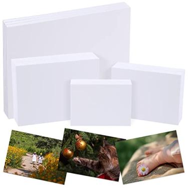 Imagem de Tanstic 360 peças, 4 tamanhos, papel fotográfico de 200 g/m², papel para impressora, papel fotográfico branco brilhante premium (8,5 x 12 cm, 10 x 15 polegadas, 12 x 17 cm, 20 x 29 cm)