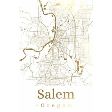 Imagem de Salem Oregon: Your city, your region, your home! | Composition Notebook 6x9 blank 120 pages