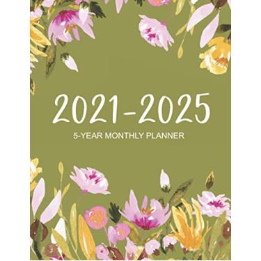 Imagem de 2021-2025 5-Year Monthly Planner: Monthly planner for 5 Years (60 months), Large size 8.5x11 inches, Large Font, cute floral cover 5
