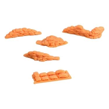 Imagem de TTETTZ 1/72 Conjunto de sacos de areia Diorama Modelo Trens Ferroviários Ruas Modelo DIY Materiais Cenário Decoração Decorações