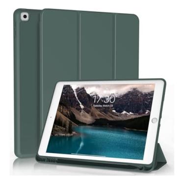 Imagem de Case para iPad 10.2-10.5 Polegadas, 7ª 8ª 9ª Geração, Suporte para Apple Pencil, Anti Impacto (Verde)