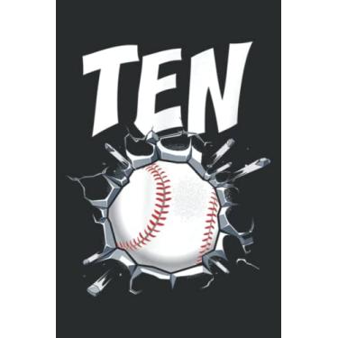 Imagem de 10 Year Old Baseball Birthday Party Theme 10Th Gift for Boy Nice: Lined Notebook: 6" x 9", 100 Pages, Notebook Journal For Lady, Girls And Women Blank Lined Notebook Journal Gift Ideas.