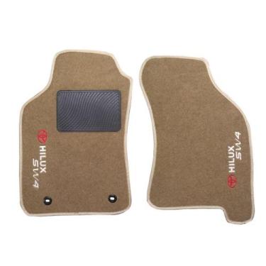 Imagem de Kit Tapete Carpete Hilux Sw4 Modelos 2012 Até 2017 Caramelo - Master P