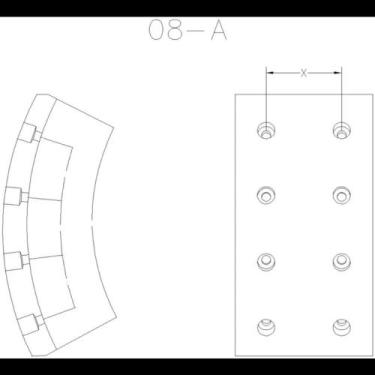 Imagem de Lona freio Chevrolet Blazer 1995 a 2012 Fras-Le CB/51