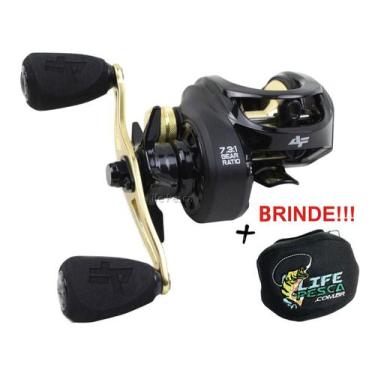 Imagem de Carretilha Albatroz Fishing V73C Drag 8kg - Varias Cores, Cor black