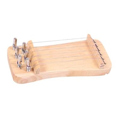 Imagem de menolana Guzheng Finger Training, Guzheng Finger Exerciser Professional, leve e portátil Exercício de dedos da Zítera Chírio para Adultos, Cor de Madeira