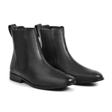 Imagem de Bota Masculina Inverno em Couro Forrada com Lã Impermeável - OSLO, 38