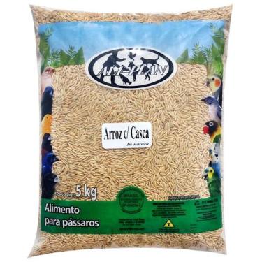 Imagem de Arroz com Casca Para Pássaros Pacote 5kg Aliplan
