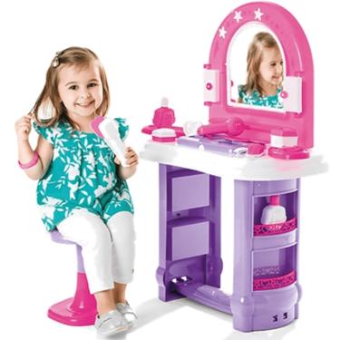 Imagem de Penteadeira de Brinquedo Camarim Tateti Miss Glamour 14 peças