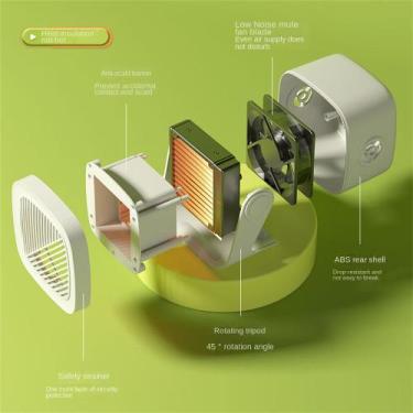 Imagem de Aquecedor Elétrico Portátil 800W - Design Clássico e Moderno