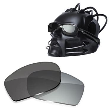 Imagem de ToughAsNails Lentes de reposição polarizadas para óculos de sol Oakley Splinter – Mais opções, Cinza fotocrômico, Tamanho �nico