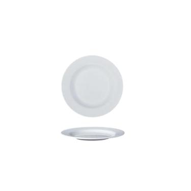 Imagem de Prato de osso de disco branco de porcelana sintética, prato de arroz frito de fast food - P1007; disco branco de 18 cm