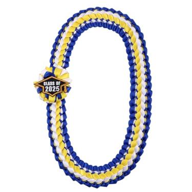 Imagem de TFTAFAN Colar de seda Leis para graduação Leis Class of 2025, colar trançado para formatura, faculdade, decoração faça você mesmo, artigos de festa, standard, dacron, sem pedras preciosas