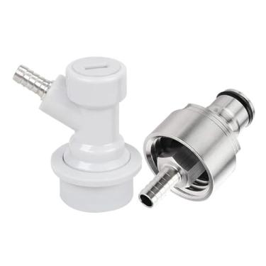Imagem de Fabricação caseira de cerveja Homebrew Carbonation Cap & 5/16" Barb Ball Lock Disconnect Kit PET Bottle Kegging CO2 Dispenser To Carbonate Soda Beer Juice Acessórios para vinho