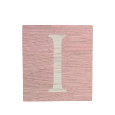 Imagem de Cubo Rosa Bebê Letra Branca Festa Chá de Bebê Decoração 8x8x8 Cm Mdf M