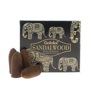 Imagem de Incenso Goloka Cone Cascata Sandalwood