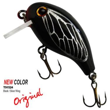Imagem de Isca Artificial REBEL Teeny Wake-R Preta com Asa Prateada T91524 Super