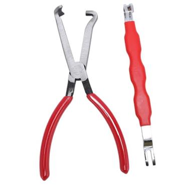 Imagem de Conector de Fio Desconecte o Alicate, Ferramentas de Separador de Terminal Elétrico de Cabeça Dupla Com Alça Não Deslizante para Reparo Linha de Combustível do Carro