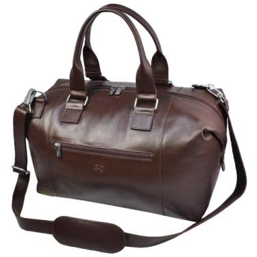 Imagem de Bolsa de Viagem EVEREST em Couro Galvani, Marrom café