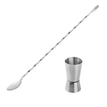 Imagem de Genérico, Dosador Duplo Drinks e Colher Bailarina Inox Utensilios Bar