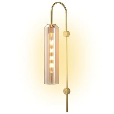 Imagem de Luminárias de parede internas, arandela linear moderna estilo nórdico, luminária de parede longa E27 para leitura, armário, gabinete, espelho de maquiagem, cabeceira, luz de estudo