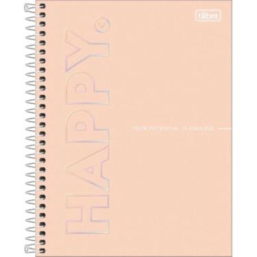 Imagem de Caderno Universitário Happy 1 Matéria 80 Folhas Tilibra Capa Dura