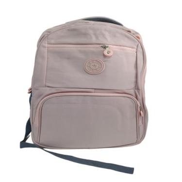 Imagem de Mochila feminina impermeável grande - Volta as aulas - F-1884, Rosa cl