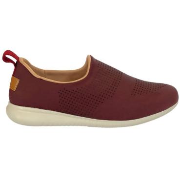 Imagem de Tênis Usaflex AF0607 Feminino Rebu tecido confortável sem cadarço