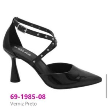 Imagem de Sapato Salto Alto Verniz Preto Quiz 68-1985 - Quiz Calçados