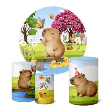 Imagem de Trio Capas Cilindro  Painel Redondo 1,50m Capivara - Fadrix, K1CAA0017