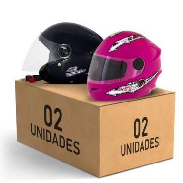 Imagem de Kit 2 Capacete New Liberty 3 Elite + Liberty 4 Kids Feminino Masculino