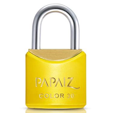Imagem de Cadeado Color Line, Papaiz, CR30, Amarelo
