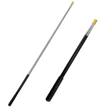 Imagem de Alwonder Arpão de pesca retrátil, aço inoxidável, telescópico, parafuso de 8 mm, lança de pesca sortidos, arpão, anzol, sapo, pisca, pesca no gelo, varas substituíveis G